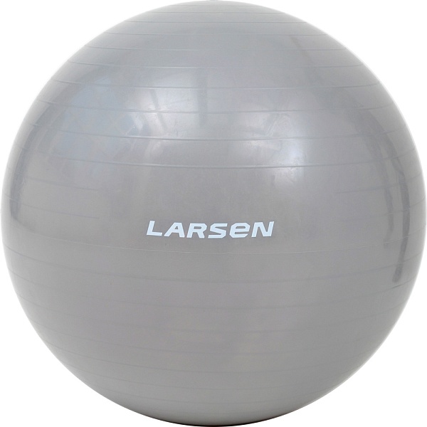 Мяч гимнастический с насосом Larsen HG-3 серебристый 65 см 