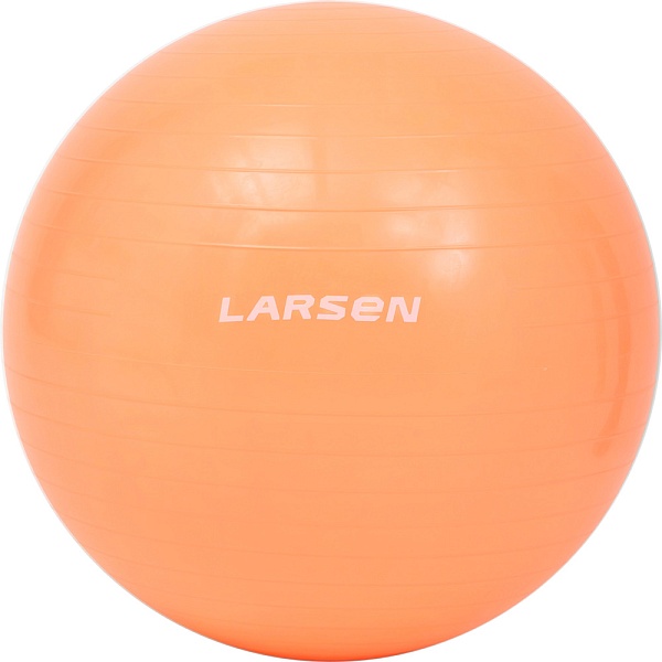 Мяч гимнастический с насосом Larsen HG-2 персиковый 55 см 
